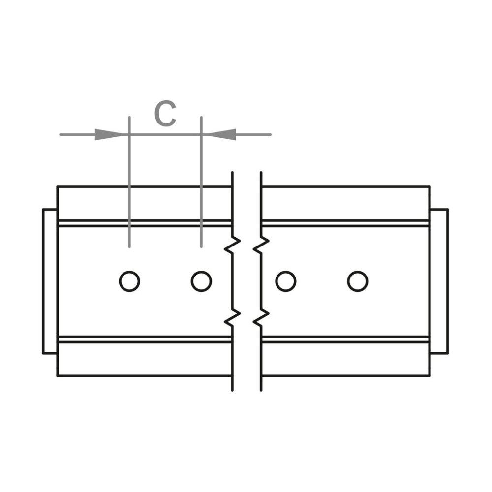 Novotegra короткий профіль C47 з EPDM 200 мм