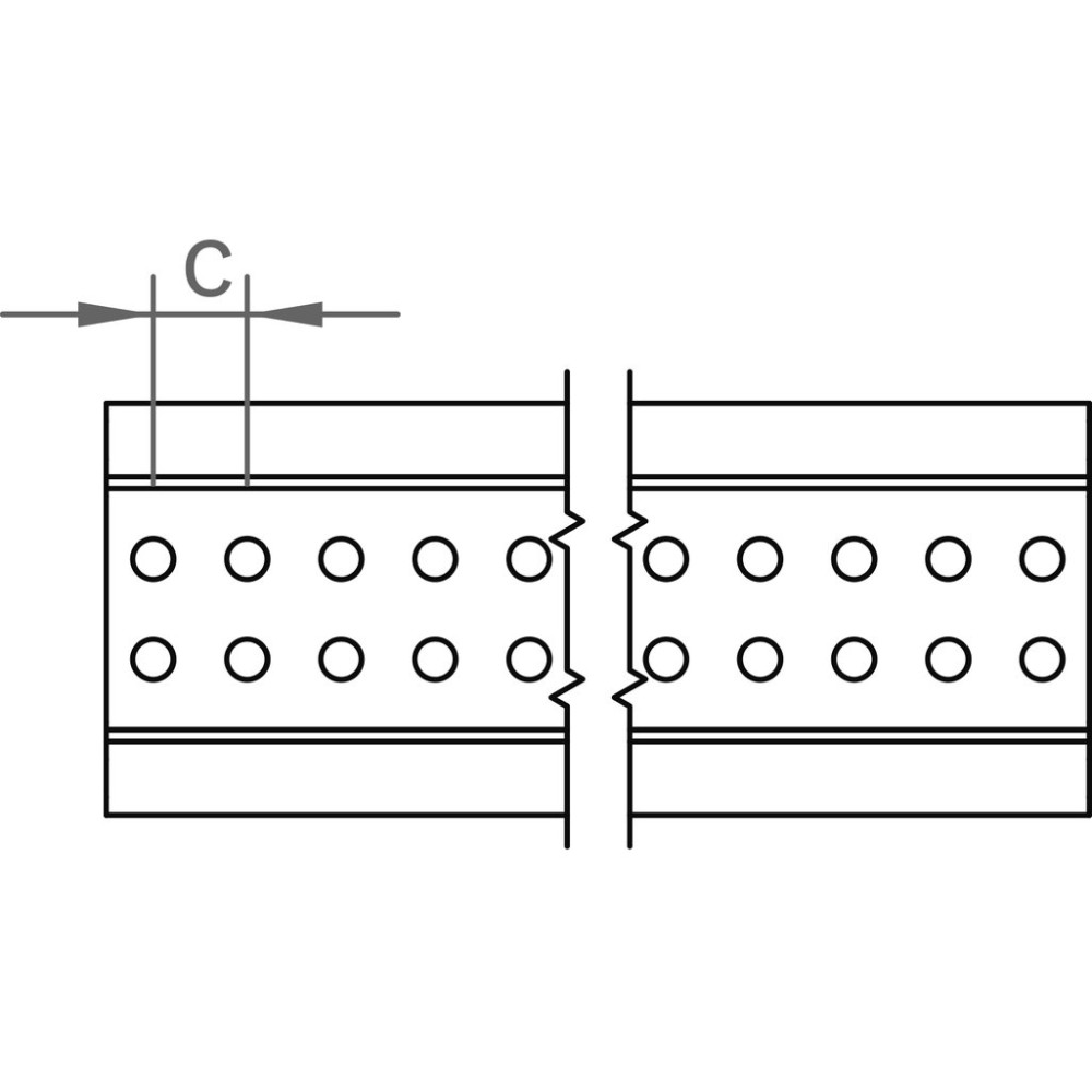 Novotegra короткий профіль C47 з EPDM 385 мм