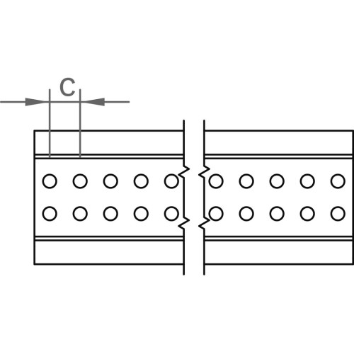 Novotegra короткий профіль C47 з EPDM 385 мм